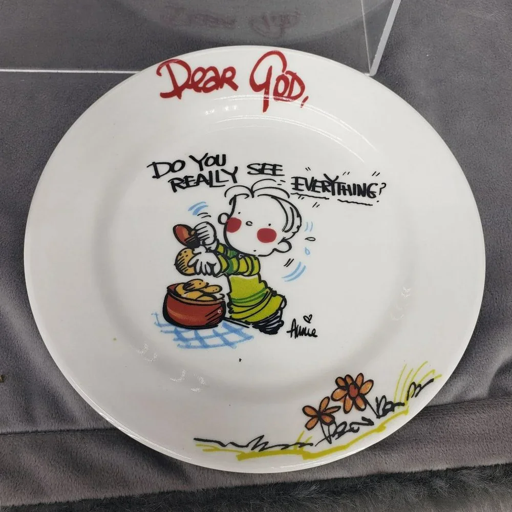 Royal Norfolk Dear God, Do you really see everything? 7‎ 1/2'' decorative plate